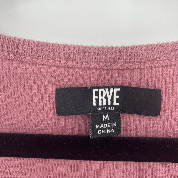 Frye Women's Dusty Rose Pink Button Front Midi Dress Size Medium - Picture 4 of 11